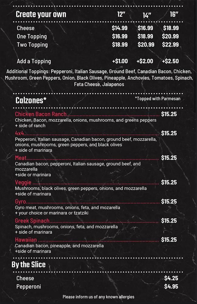 Federico's Pizzeria Menu image 2